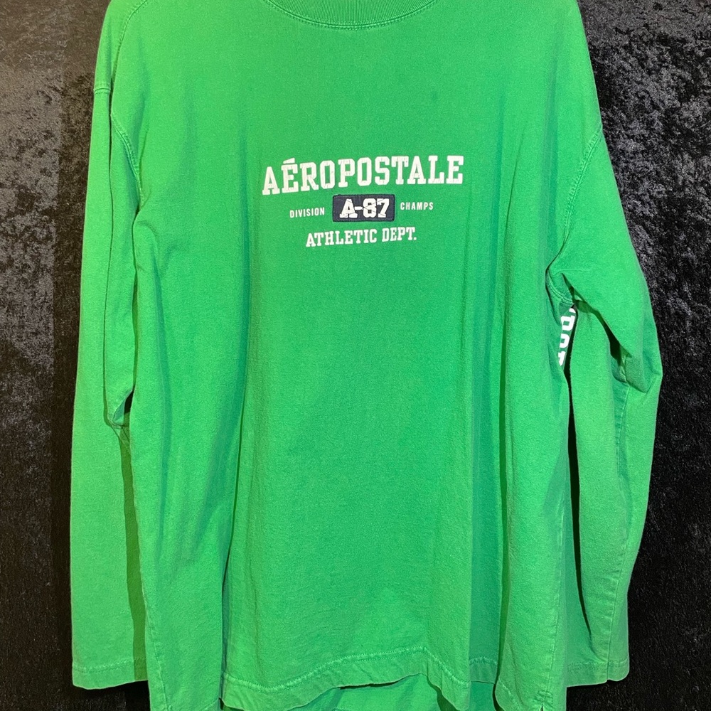 Aeropostale Green Long Sleeve Shirt XL